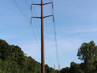 345 kV electric transmission lines, built in 1972 by Connecticut Light & Power,