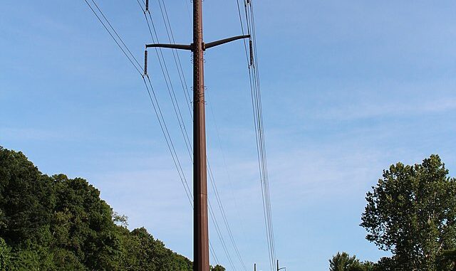 345 kV electric transmission lines, built in 1972 by Connecticut Light & Power,