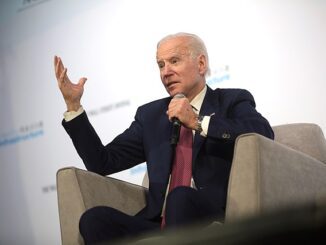 Joe Biden speaking with attendees at the Moving America Forward Forum