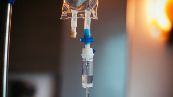 Photo of hospital IV drip