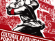 Cultural revolution poster of a Red Guard with a sledgehammer and the banner "Cultural Revolution Shall Forge the New World"